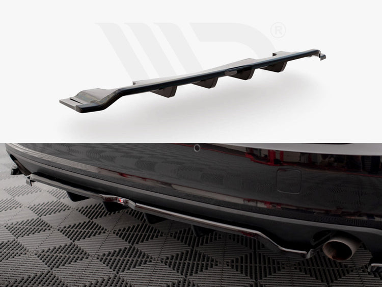 Central Rear Splitter V.2 (Vertical Bars) Volvo V90 Mk2 - Wayside Performance 