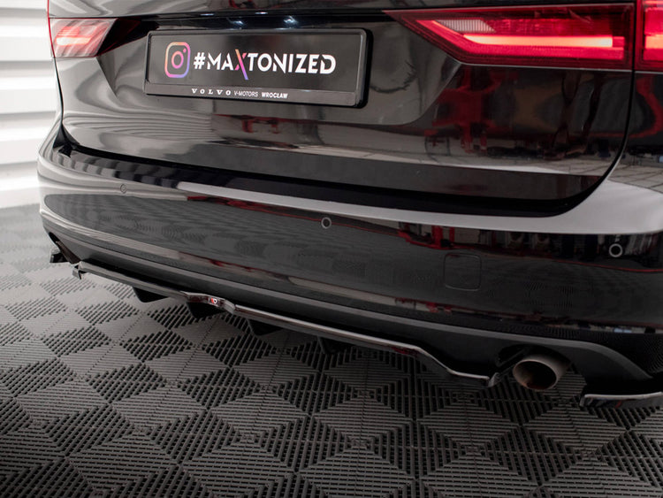 Central Rear Splitter V.2 (Vertical Bars) Volvo V90 Mk2 - Wayside Performance 