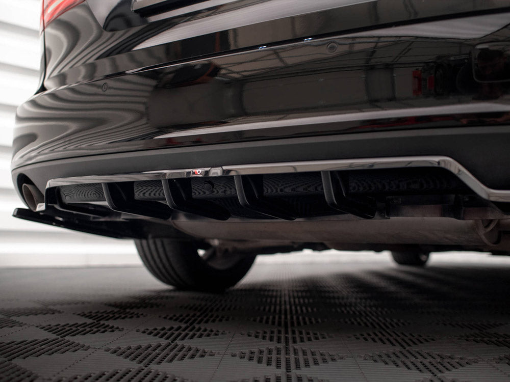 Central Rear Splitter V.2 (Vertical Bars) Volvo V90 Mk2 - Wayside Performance 