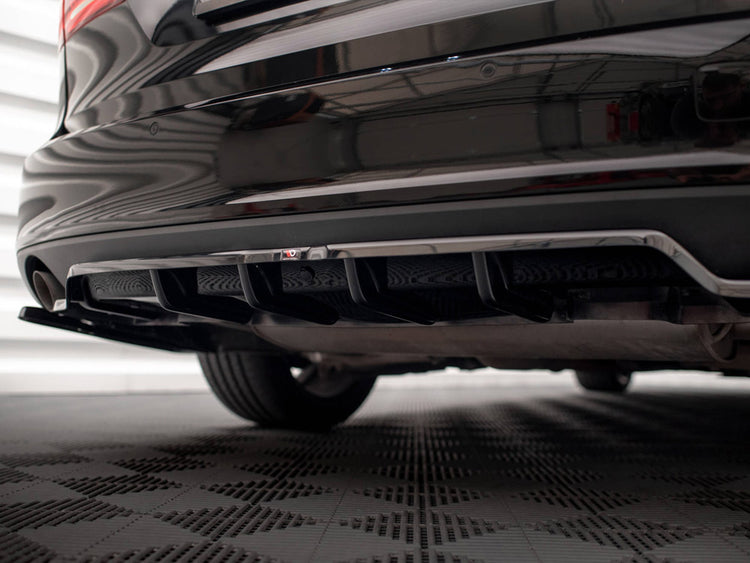 Central Rear Splitter V.2 (Vertical Bars) Volvo V90 Mk2 - Wayside Performance 