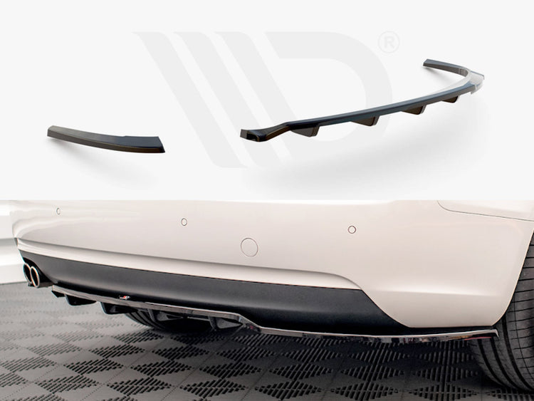 Central Rear Splitter (Vertical Bars) Audi A5 Coupe 8T Facelift - Wayside Performance 