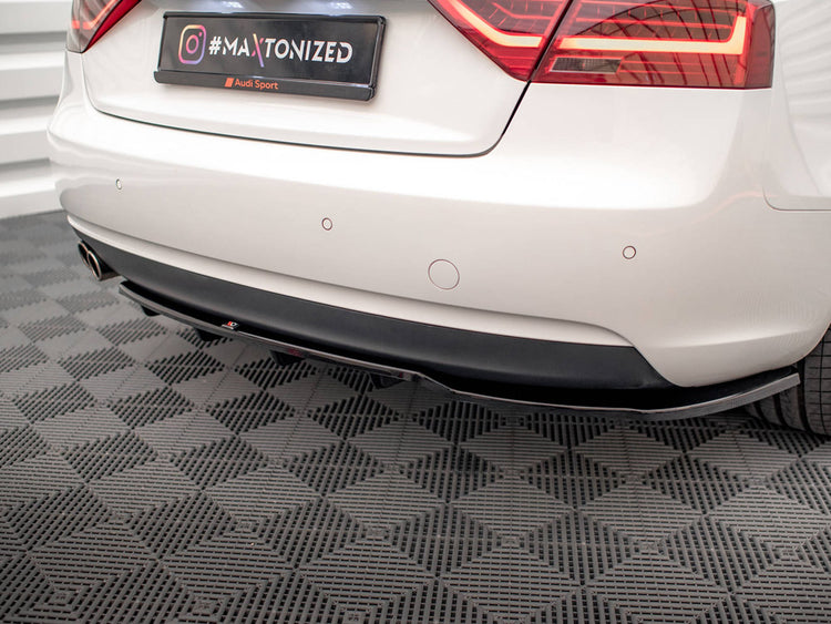 Central Rear Splitter (Vertical Bars) Audi A5 Coupe 8T Facelift - Wayside Performance 