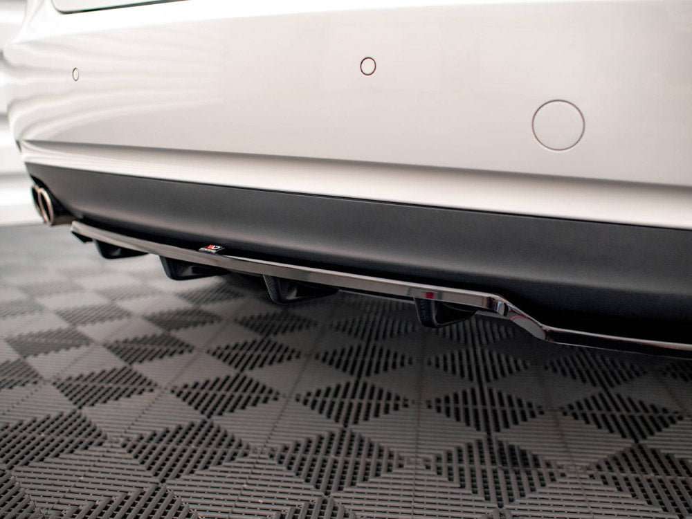 Central Rear Splitter (Vertical Bars) Audi A5 Coupe 8T Facelift - Wayside Performance 