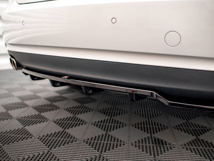 Central Rear Splitter (Vertical Bars) Audi A5 Coupe 8T Facelift - Wayside Performance 