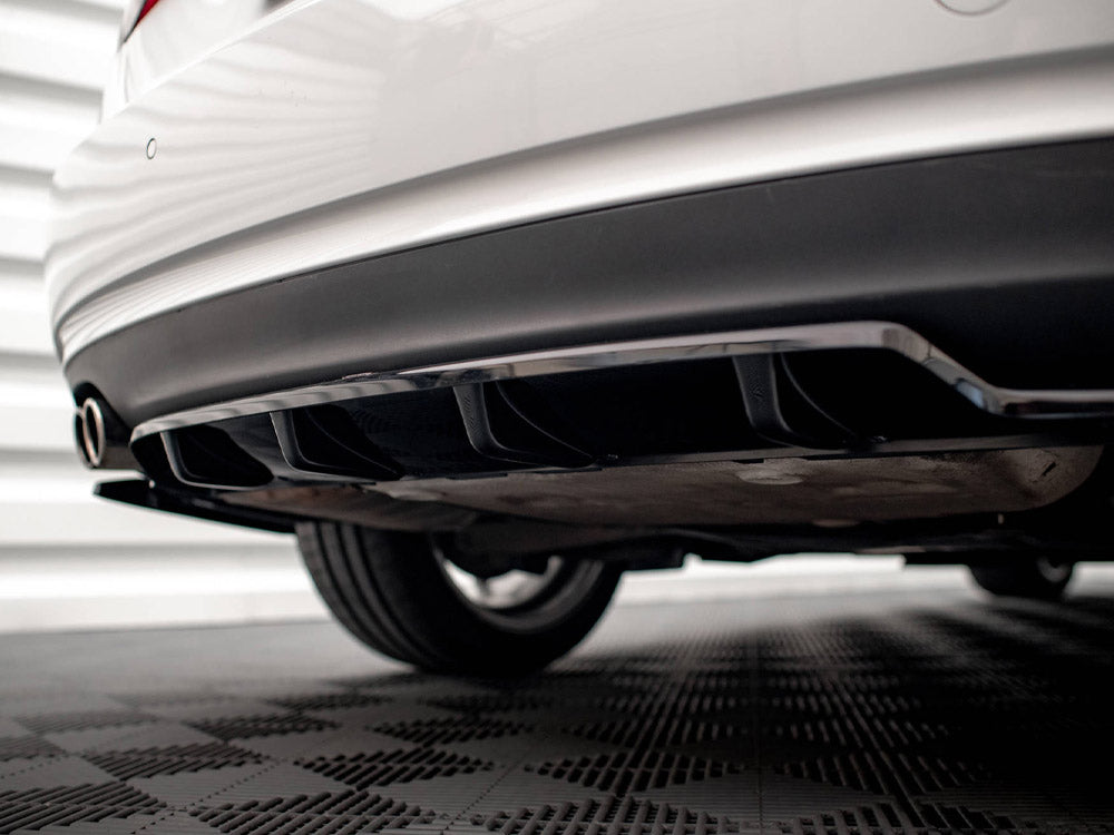 Central Rear Splitter (Vertical Bars) Audi A5 Coupe 8T Facelift - Wayside Performance 