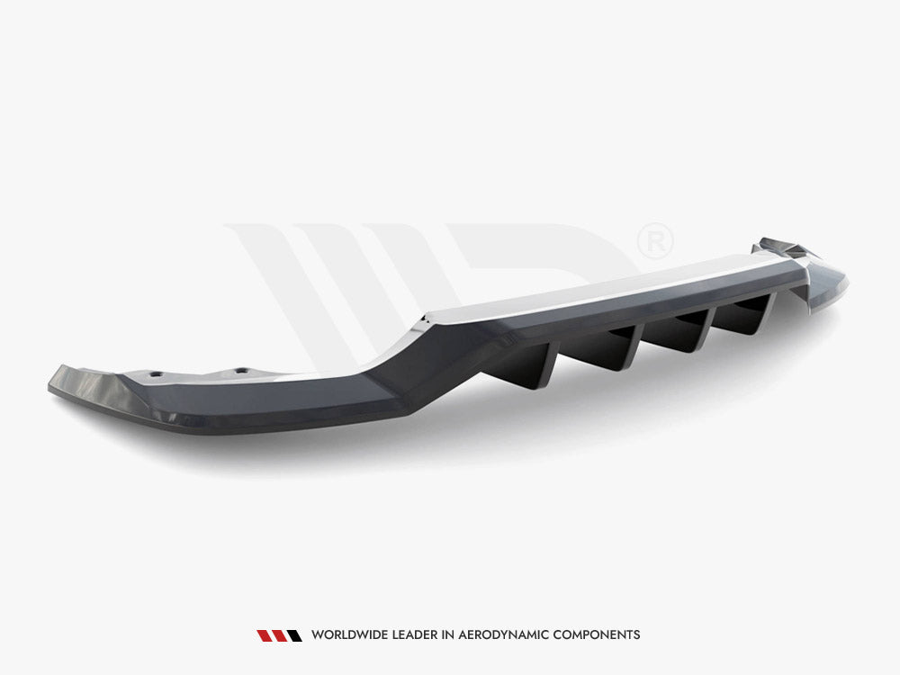 Central Rear Splitter (Vertical Bars) Skoda Karoq Sportline Mk1 Facelift - Wayside Performance 