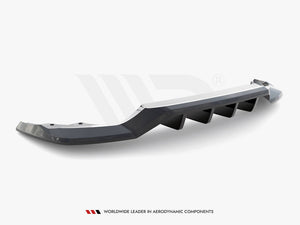 Central Rear Splitter (Vertical Bars) Skoda Karoq Sportline Mk1 Facelift - Wayside Performance 