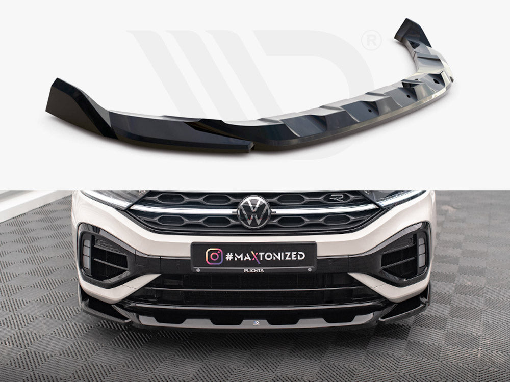 Front Splitter V.2 Volkswagen T-Roc R Mk1 Facelift - Wayside Performance 