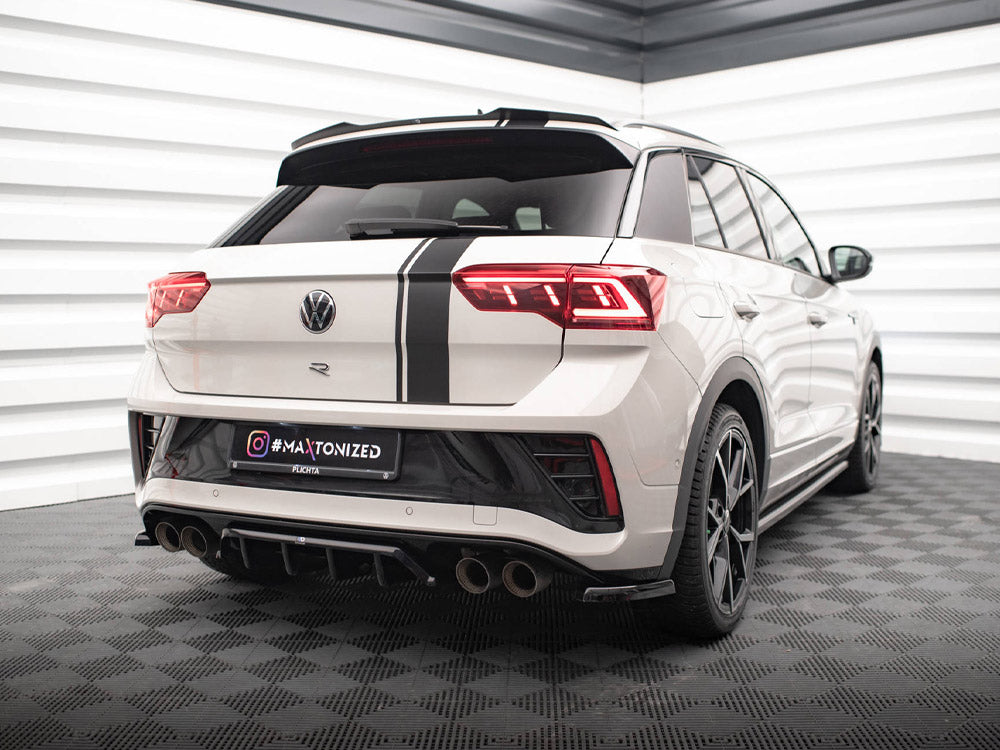 Central Rear Splitter (Vertical Bars) Volkswagen T-Roc R Mk1 Facelift - Wayside Performance 