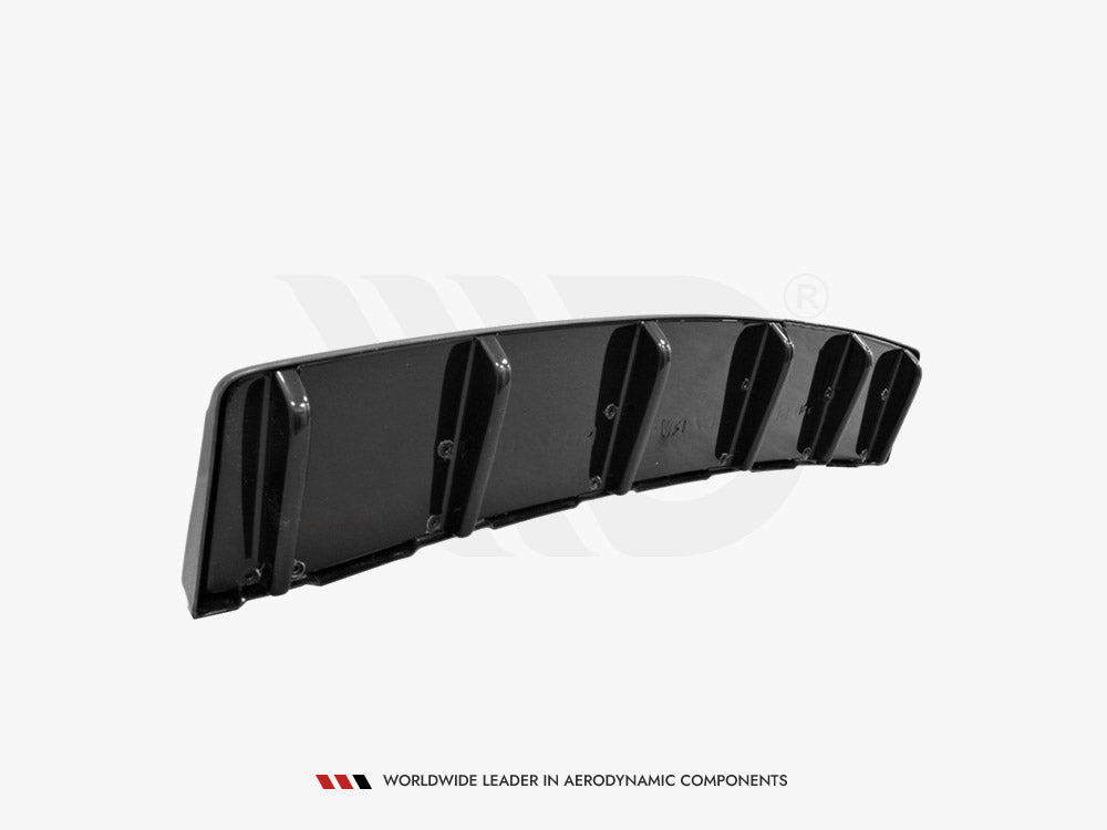 Central Rear Splitter  (Vertical Bars)  Audi S6 C7 Avant - Wayside Performance 
