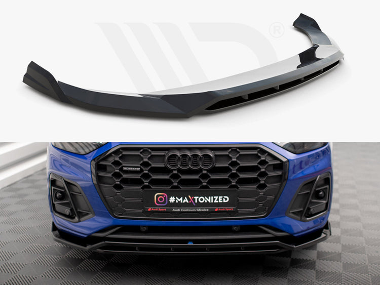 Front Splitter V.1 Audi SQ5 / Q5 S-Line SUV / Sportback Mk2 Facelift - Wayside Performance 