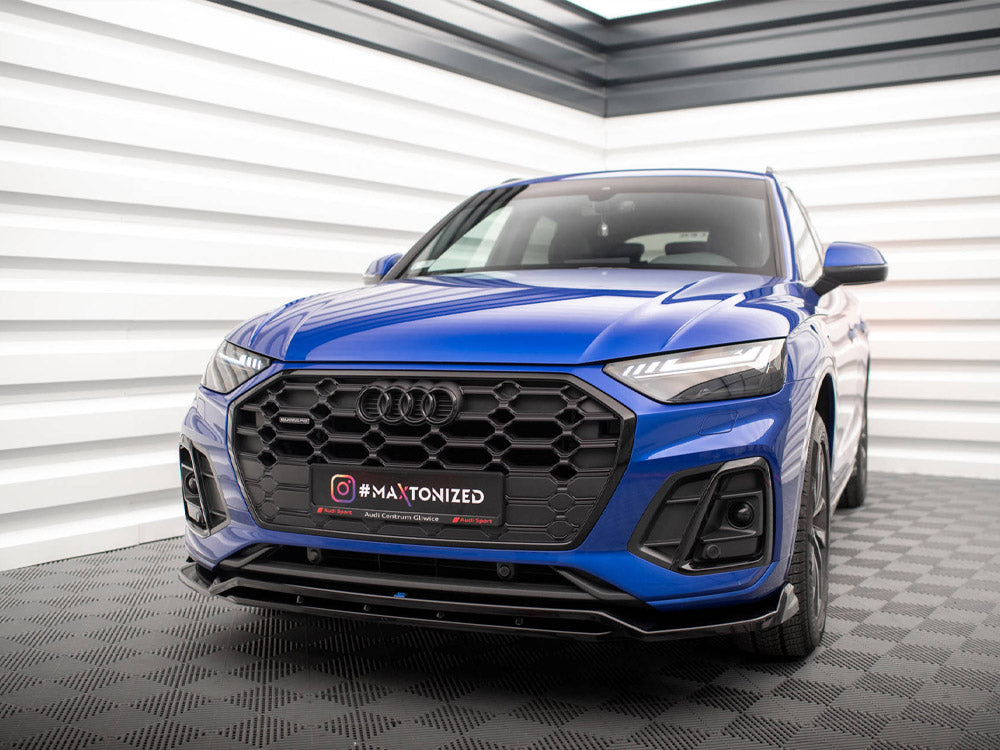Front Splitter V.1 Audi SQ5 / Q5 S-Line SUV / Sportback Mk2 Facelift - Wayside Performance 