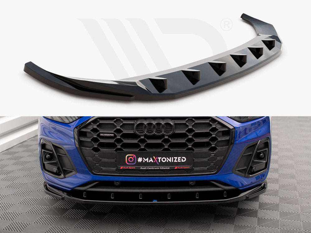 Front Splitter V.2 Audi SQ5 / Q5 S-Line SUV / Sportback Mk2 Facelift - Wayside Performance 