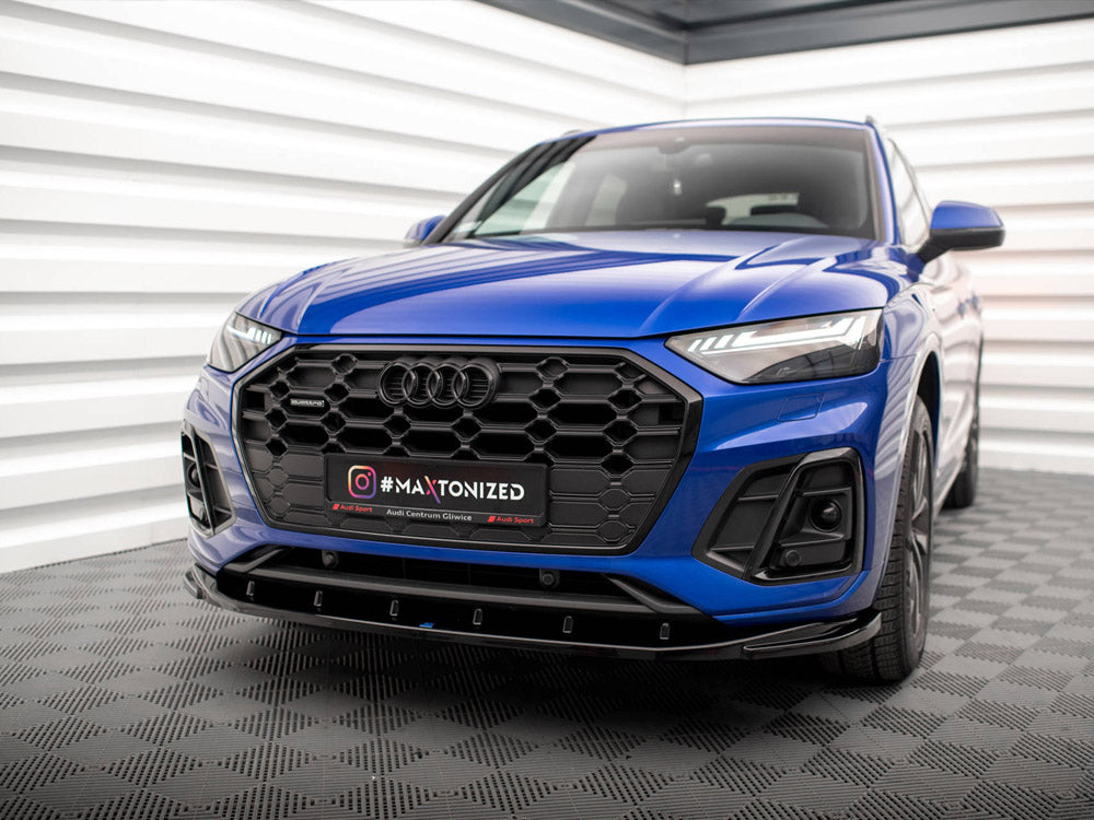 Front Splitter V.2 Audi SQ5 / Q5 S-Line SUV / Sportback Mk2 Facelift - Wayside Performance 