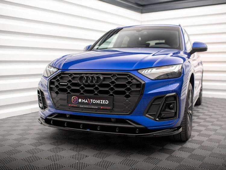Front Splitter V.2 Audi SQ5 / Q5 S-Line SUV / Sportback Mk2 Facelift - Wayside Performance 