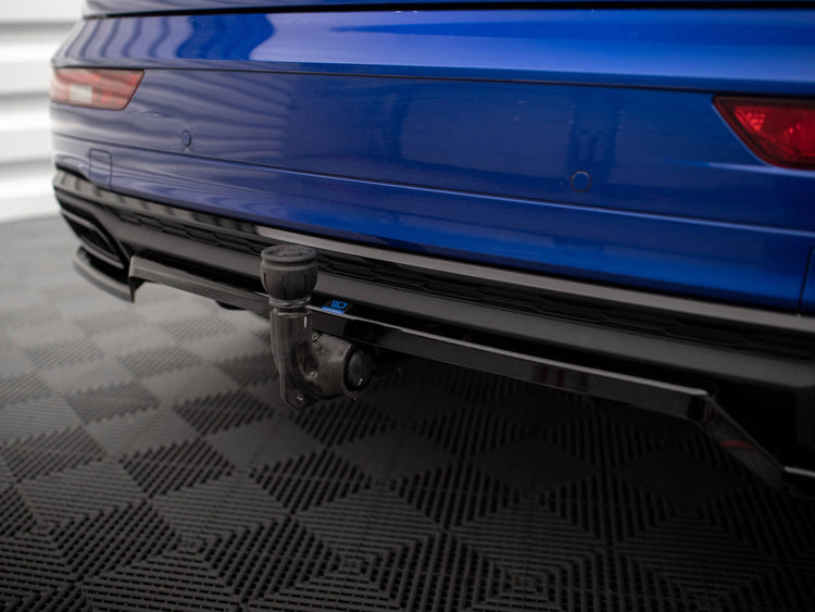 Central Rear Splitter (Vertical Bars) Audi Q5 S-Line SUV Mk2 Facelift - Wayside Performance 