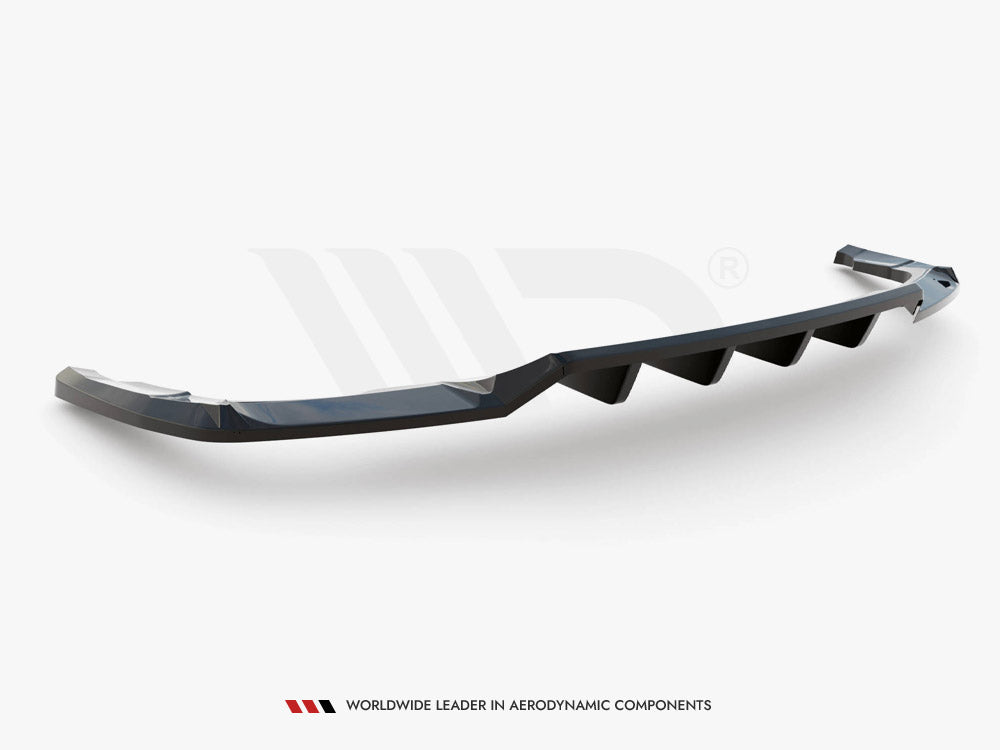 Central Rear Splitter (Vertical Bars) Audi Q5 S-Line SUV Mk2 Facelift - Wayside Performance 