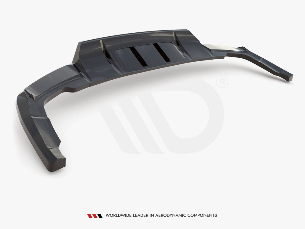 Central Rear Splitter (Vertical Bars) Audi Q5 S-Line SUV Mk2 Facelift - Wayside Performance 