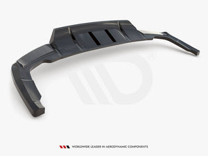 Central Rear Splitter (Vertical Bars) Audi Q5 S-Line SUV Mk2 Facelift - Wayside Performance 