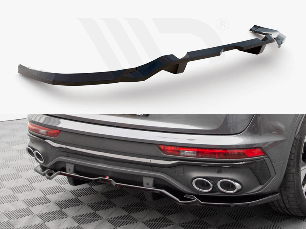 Central Rear Splitter (Vertical Bars) Audi SQ5 Sportback Mk2 Facelift - Wayside Performance 