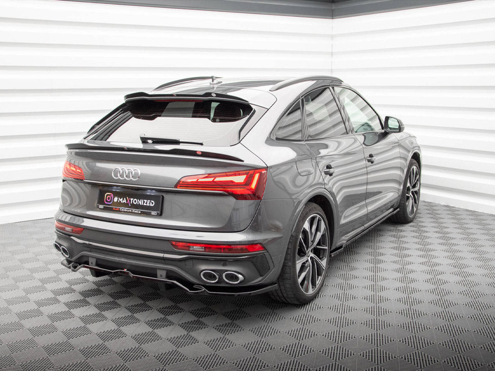Central Rear Splitter (Vertical Bars) Audi SQ5 Sportback Mk2 Facelift - Wayside Performance 