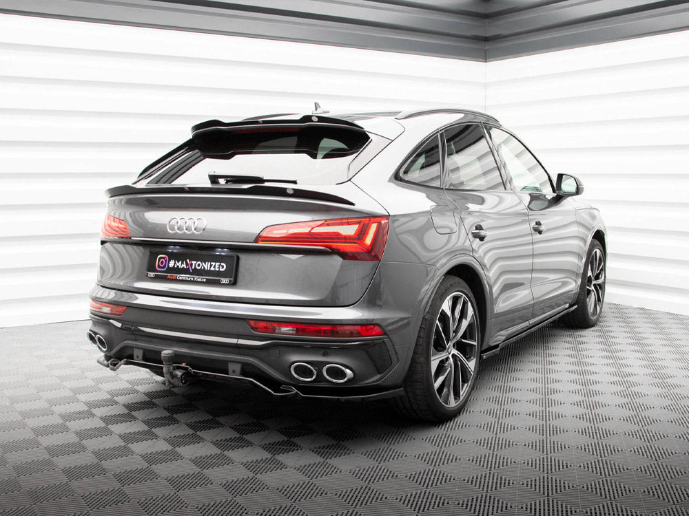 Central Rear Splitter (Vertical Bars) Audi SQ5 Sportback Mk2 Facelift - Wayside Performance 