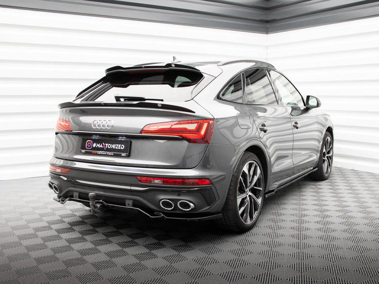 Central Rear Splitter (Vertical Bars) Audi SQ5 Sportback Mk2 Facelift - Wayside Performance 