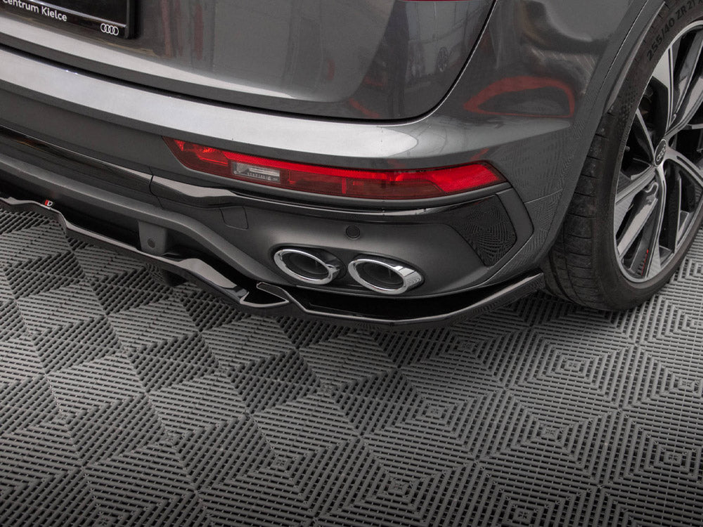 Central Rear Splitter (Vertical Bars) Audi SQ5 Sportback Mk2 Facelift - Wayside Performance 