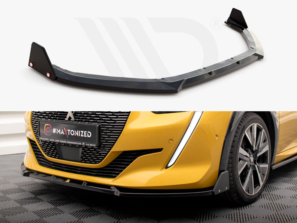 Front Splitter V.1 + Flaps Peugeot 208 GT Mk2 - Wayside Performance 