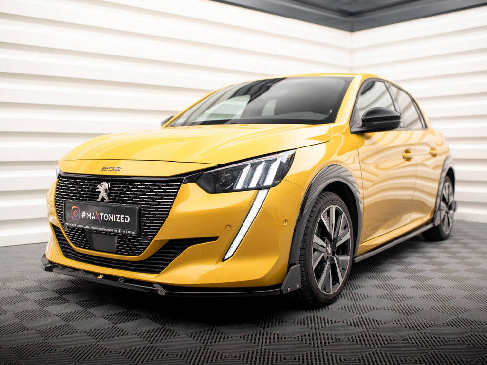 Front Splitter V.1 + Flaps Peugeot 208 GT Mk2 - Wayside Performance 