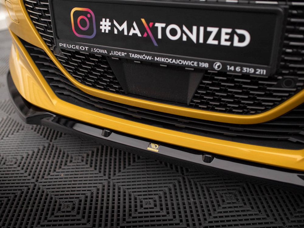 Front Splitter V.1 + Flaps Peugeot 208 GT Mk2 - Wayside Performance 