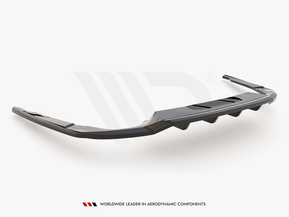 Central Rear Splitter (Vertical Bars) Skoda Octavia Sportline Mk4 - Wayside Performance 