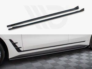 Side Skirts Diffusers V.1 BMW i4 M-Pack G26 - Wayside Performance 