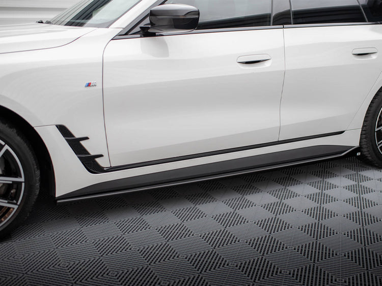 Side Skirts Diffusers V.1 BMW i4 M-Pack G26 - Wayside Performance 