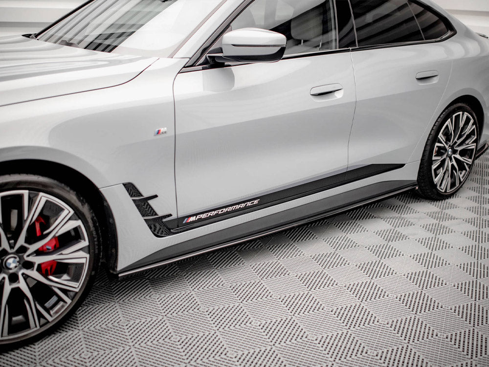 Side Skirts Diffusers V.2 BMW i4 M-Pack G26 - Wayside Performance 