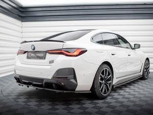 Central Rear Splitter (Vertical Bars) V.1 BMW i4 M-Pack G26 - Wayside Performance 