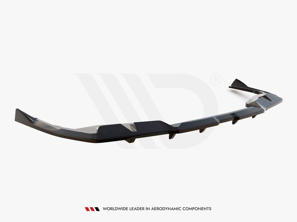 Central Rear Splitter (Vertical Bars) V.2 BMW i4 M-Pack G26 - Wayside Performance 