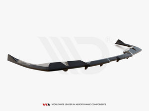 Central Rear Splitter (Vertical Bars) V.2 BMW i4 M-Pack G26 - Wayside Performance 