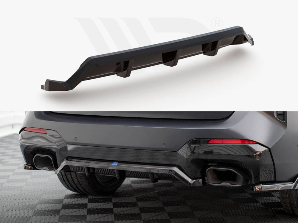 Central Rear Splitter (Vertical Bars) BMW X3 M-Pack G01 Facelift - Wayside Performance 