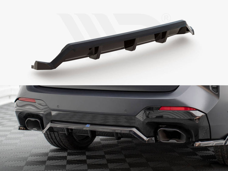 Central Rear Splitter (Vertical Bars) BMW X3 M-Pack G01 Facelift - Wayside Performance 