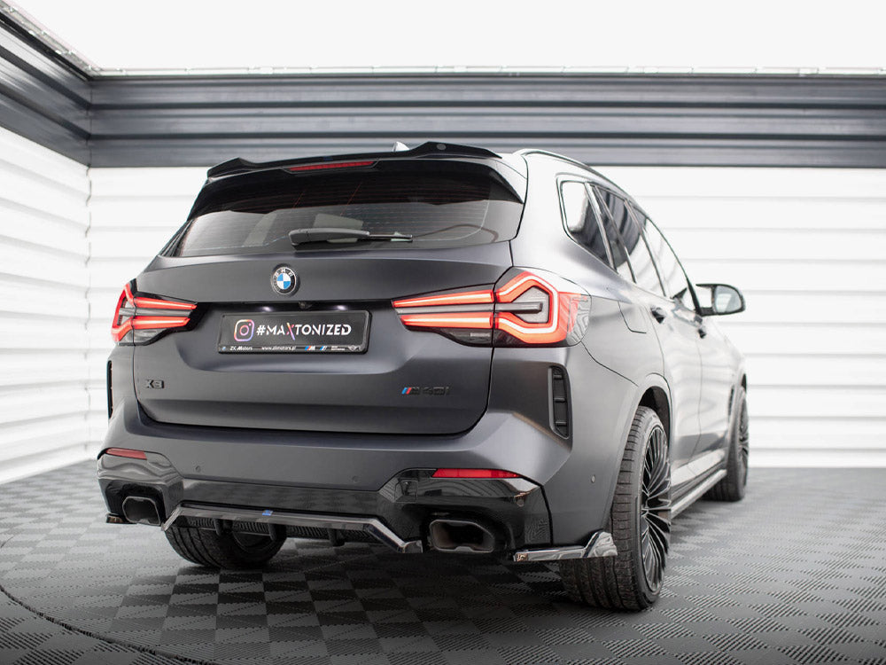 Central Rear Splitter (Vertical Bars) BMW X3 M-Pack G01 Facelift - Wayside Performance 