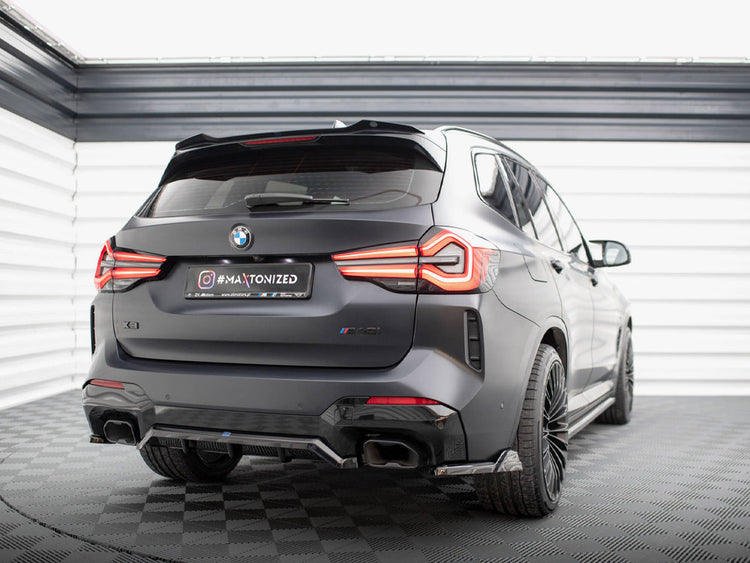 Central Rear Splitter (Vertical Bars) BMW X3 M-Pack G01 Facelift - Wayside Performance 