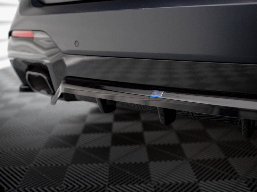 Central Rear Splitter (Vertical Bars) BMW X3 M-Pack G01 Facelift - Wayside Performance 