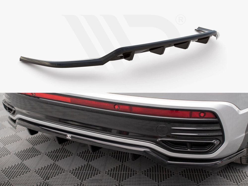 Central Rear Splitter (Vertical Bars) VW Taigo R-Line Mk1 - Wayside Performance 