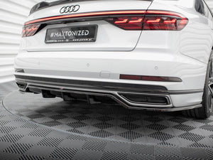 Central Rear Splitter (Vertical Bars) Audi A8 S-Line D5 - Wayside Performance 
