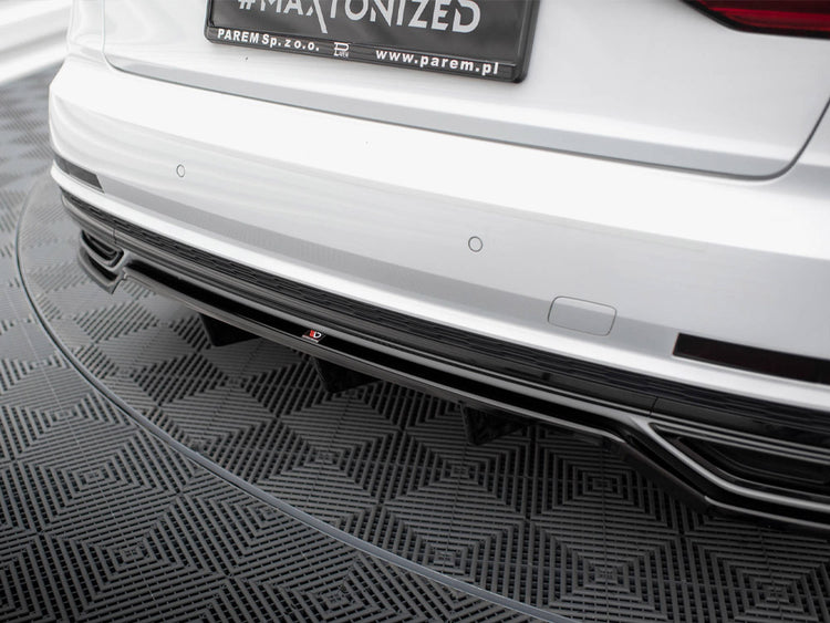 Central Rear Splitter (Vertical Bars) Audi A8 S-Line D5 - Wayside Performance 