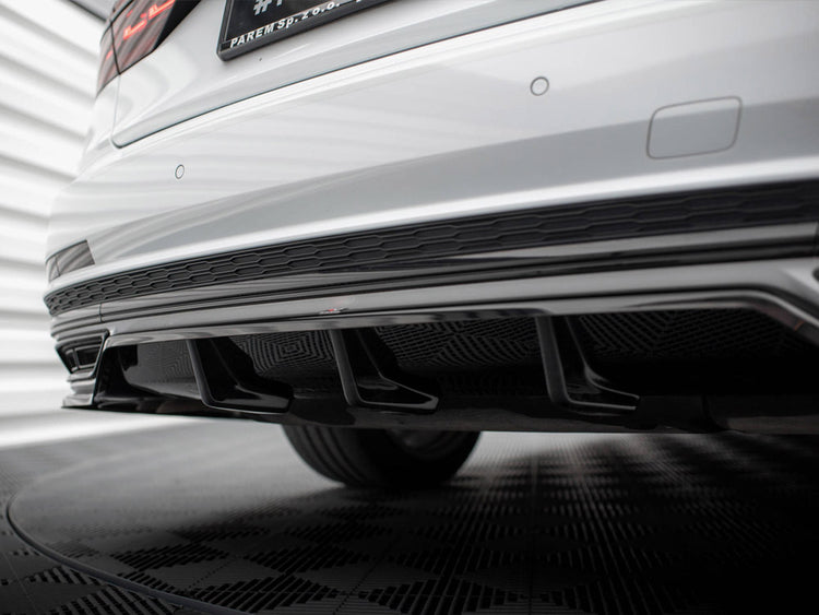 Central Rear Splitter (Vertical Bars) Audi A8 S-Line D5 - Wayside Performance 