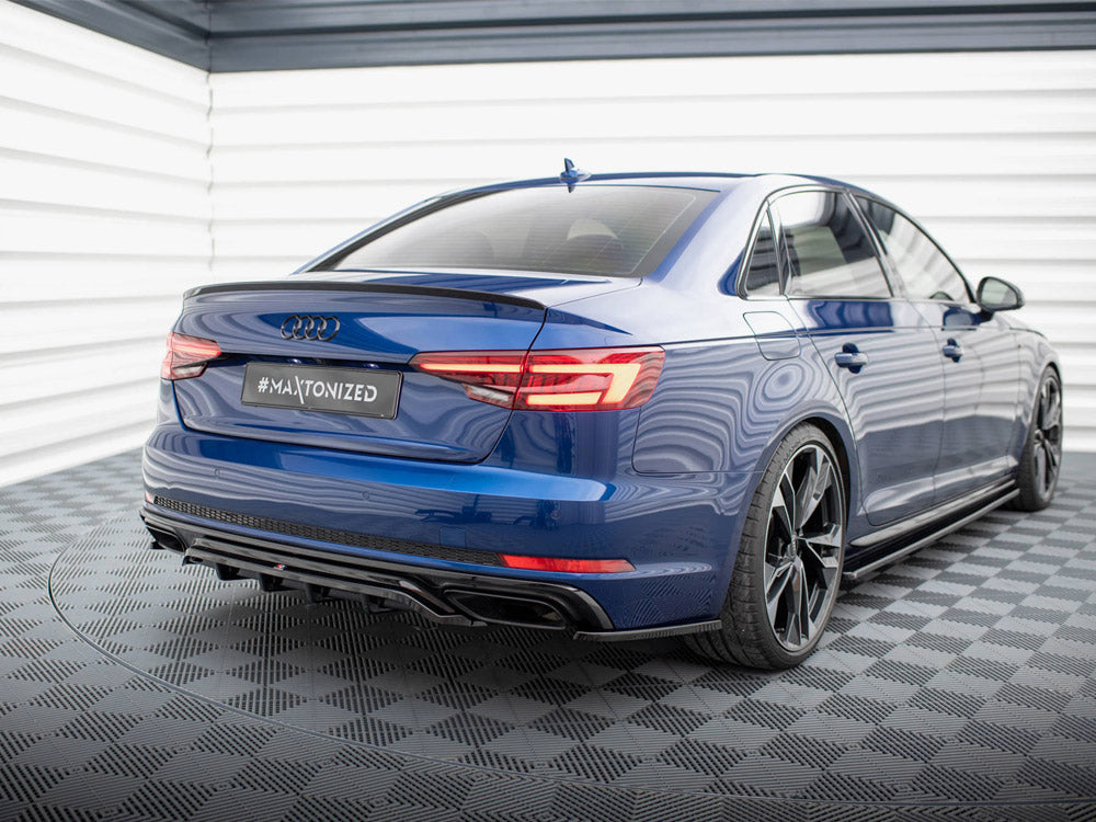 Central Rear Splitter (Vertical Bars) Audi A4 Competition B9 - Wayside Performance 