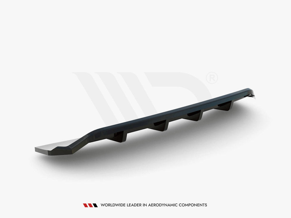 Central Rear Splitter (Vertical Bars) Audi A4 Competition B9 - Wayside Performance 