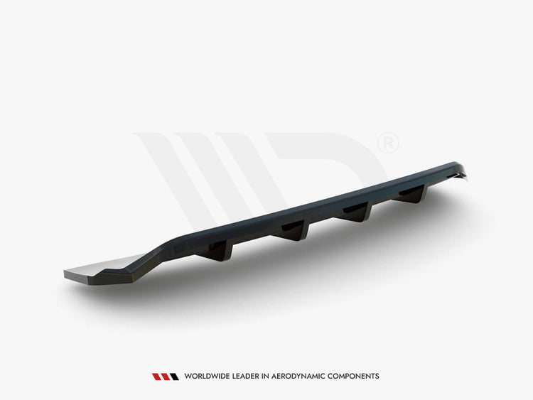 Central Rear Splitter (Vertical Bars) Audi A4 Competition B9 - Wayside Performance 